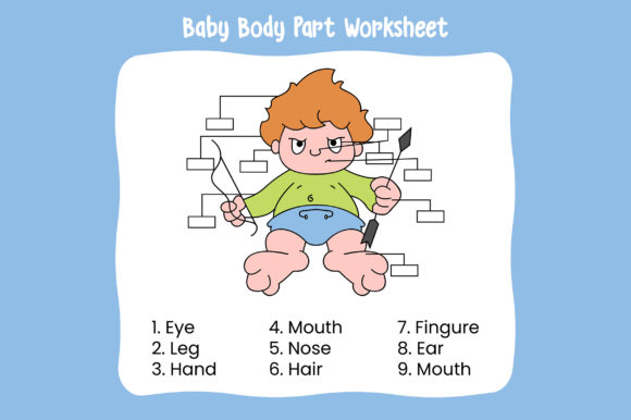 Download Baby Body Part Worksheet - Premium Resources