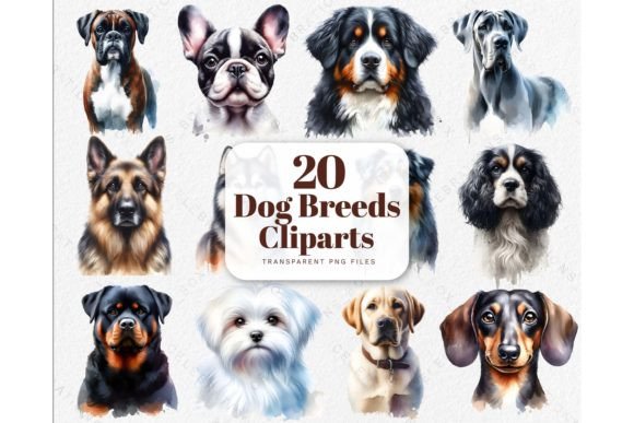 Download Watercolor Puppy Dogs Breeds PNG Clipart - Puppy Collection