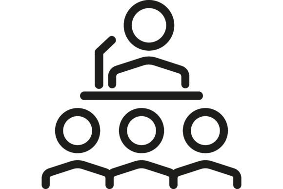 Download Speaker and Audience Line Icon. Seminar, - Seminar Collection