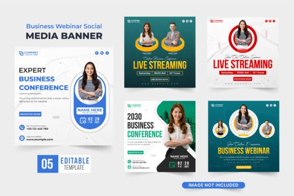 Download Web Seminar Invitation Template Vector - Premium Bundle