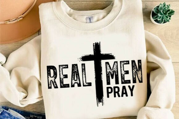 Download Real Men Pray Png Design - Real Collection