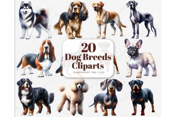 Download Watercolor Puppy Dogs Breeds PNG Clipart - Puppy Collection
