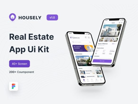 Download Housely - Rent Real Estate App Ui Kit - Real Collection
