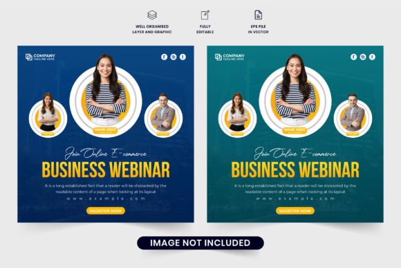Download Corporate Web Seminar Invitation Poster - Premium Bundle