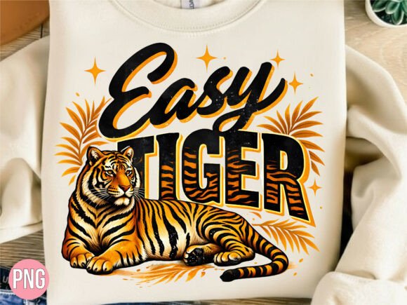 Download Easy Tiger Retro Wild Animal PNG Shirt - Animal Collection